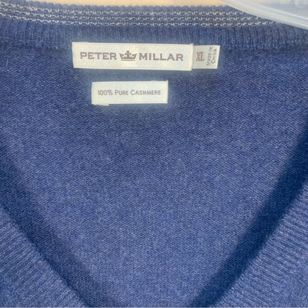 Peter Millar 100% Cashmere Scioto Embroidered Log… - image 3
